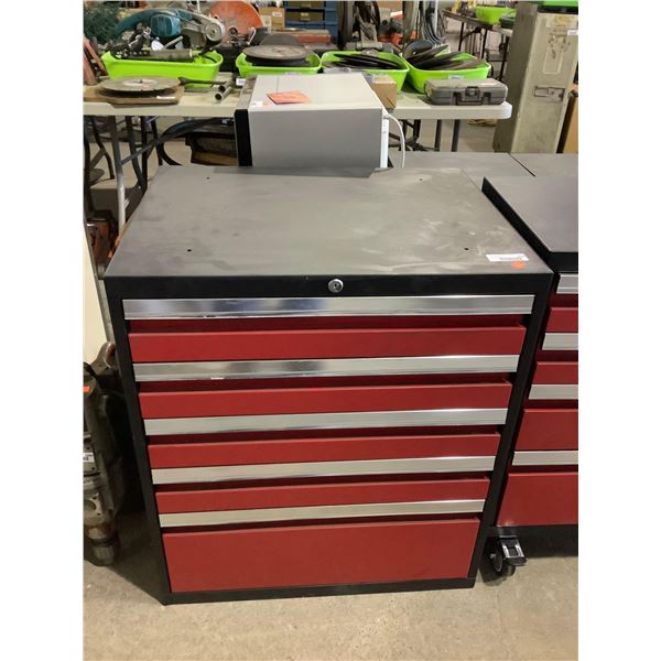 Metal Base Tool Box in Red (28in x 22in x 32in)
