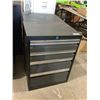 Image 1 : Metal Tool Box w/ Wheels In Grey - (21 3/4in x 16in x 28in)