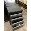 Image 3 : Metal Tool Box w/ Wheels In Grey - (21 3/4in x 16in x 28in)