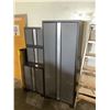 Image 2 : 4-Piece Metal Cabinet Set in Grey (28in x 14in x 22in and 28in x 22in x 32in and 28in x 22in x 32in 