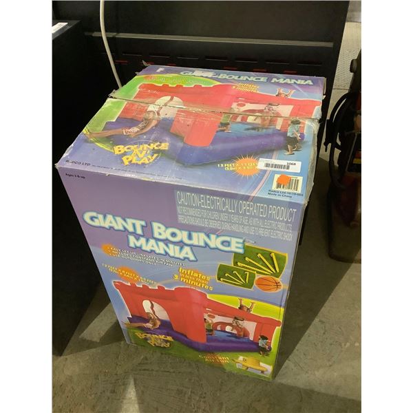 Giant Bounce Mania Inflatable Bounce House (12ft x 8ft x 6.5ft) (No Blower)