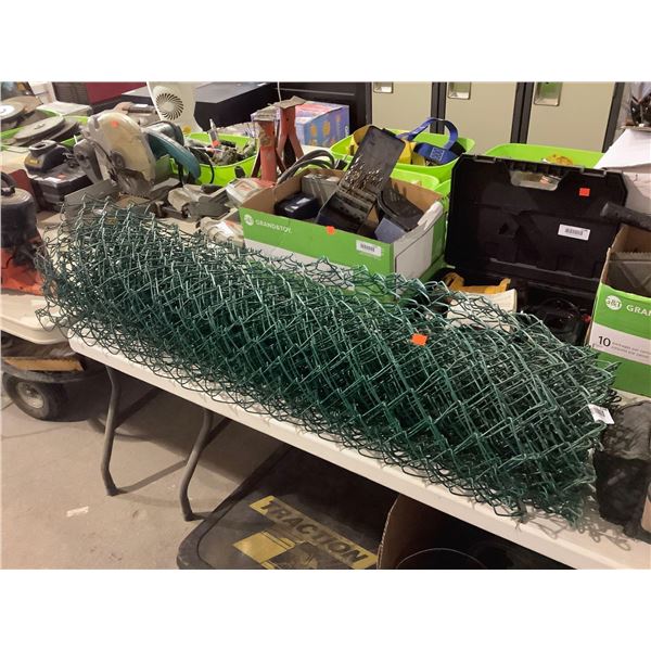 roll of green fencing