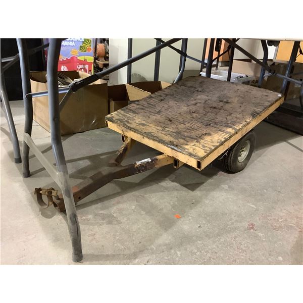 Wooden Pull-Behind Cart