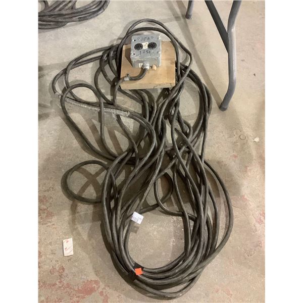 Heavy Duty Extension Cord w/ Mounted Dual Box
