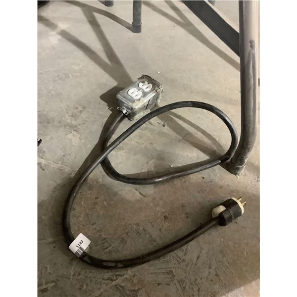 Heavy Duty converted 110-240vExtension Cord w/ Dual Box