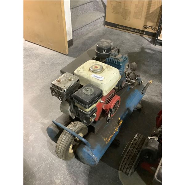 Emglo dual tank Air Compressor gas 5.0 HP honda engine