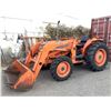 Image 1 : 2005 Kubota L4150 2.3L Diesel 4wd  utility tractor come with Kubota BF900 Loader and bucket, runni