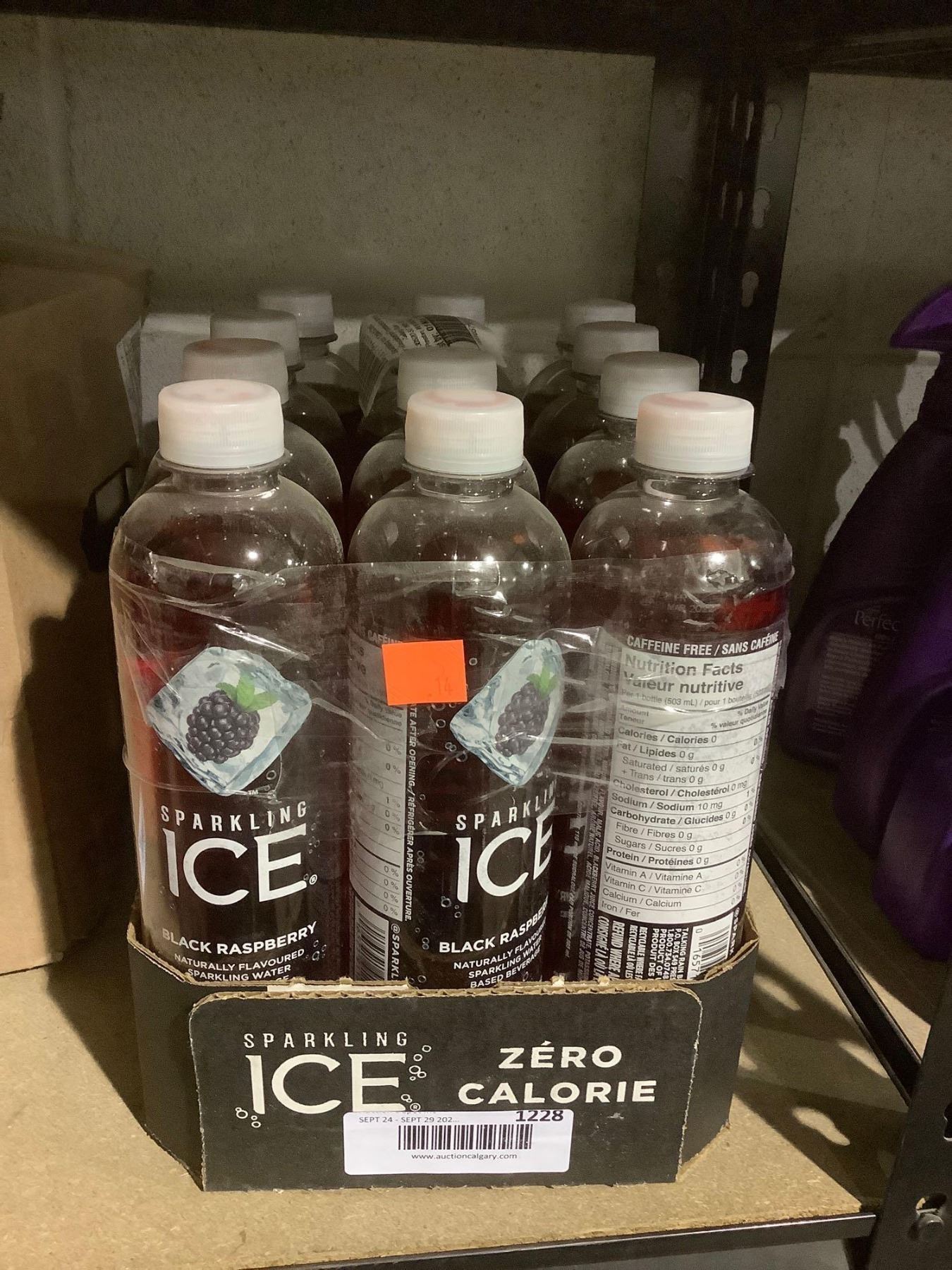 Sparkling Ice Blue Raspberry Sparkling Beverage (12 x 503mL)