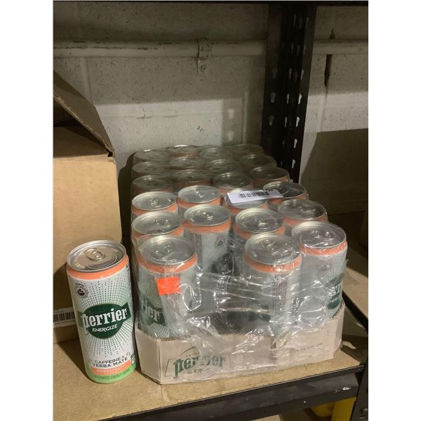 Perrier Energize Caffeine & Yerba Mate Grapefruit Caffeinated Energy Drink (24 x 330mL)