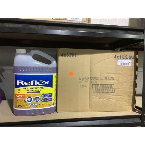 Case of Assorted All Season Windshield Washer Fluid (4 x 3.78L)