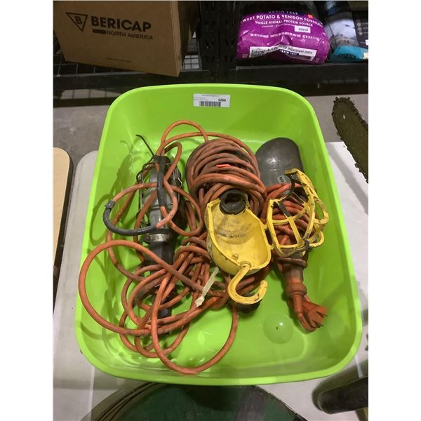 Bin of Work Lights & Accessories