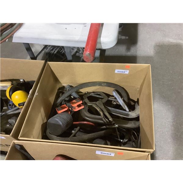 Box of Misc. Clamps