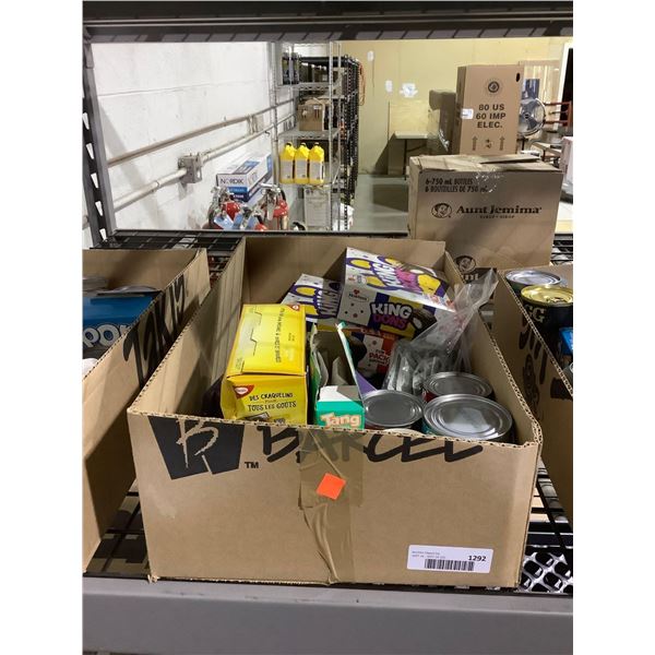 Box of Assorted Groceries