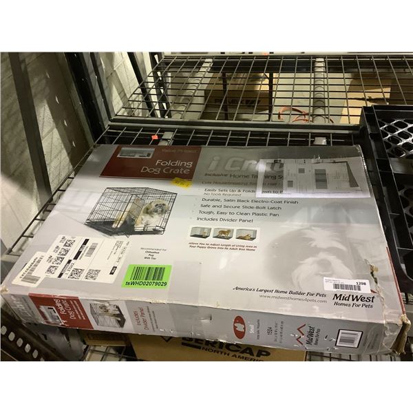 Midwest Homes Folding Dog Crate (24in L x 18in W x 19in H)