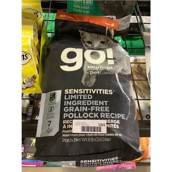 Pet Curean Sensitives Limited Ingredient Grain-Free Pollock Recipe Cat Food (3.63kg)