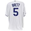 Image 1 : GEORGE BRETT SIGNED KC ROYALS MAJESTIC JERSEY ( BECKETT COA)