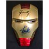 Image 1 : STAN LEE AND ROBERT DOWNEY JR. SIGNED FULL SIZE IRON MAN MASK ( RA COA)