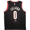 Image 1 : DAMIEN LILLARD SIGNERD PORTLAND TRAILBLAZERS OFFICIAL JERSEY ( BECKETT COA)