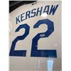 Image 3 :  CLAYTON KERSHAW SIGNED JERSEY AND 8 X 10 IN CUSTOM FRAME ( JSA COA)