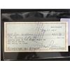Image 1 : FLOYD PATTERSON SIGNED BANK CHEQUE