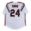 Image 1 : Corbin Bernsen Major League "Dorn" Signed White Pro Style Jersey ( Beckett COA)