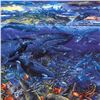 Image 2 : "From Sea to Shining Sea" Limited Edition Embossed Mixed Media (39" x 22.5") by Robert Lyn Nelson. N
