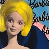 Image 2 : Steve Kaufman (1960-2010), "Barbie" Framed Hand Pulled, Hand Painted Limited Edition Silkscreen on C