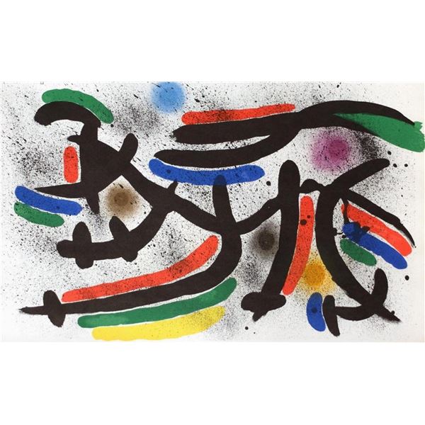 Joan Miro- Lithograph "Miro lithographe I-12"