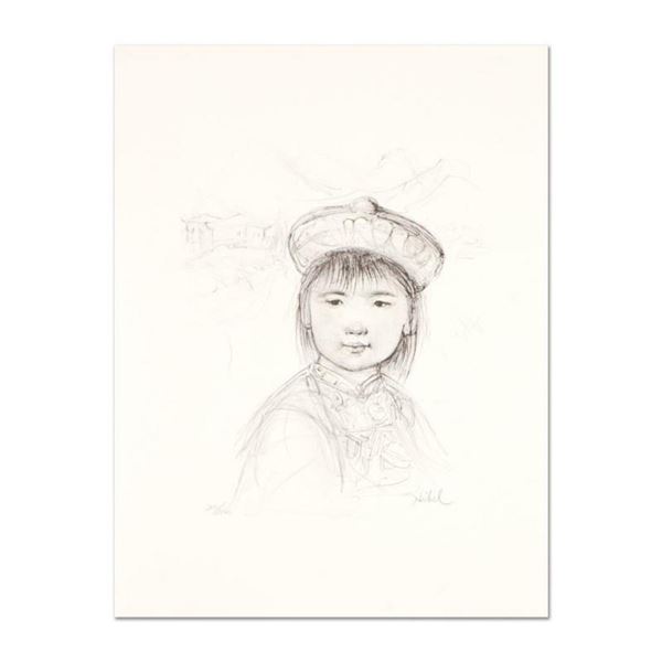 Edna Hibel (1917-2014), "Chu Lu" Limited Edition Lithograph with Remarque, Numbered and Hand Signed 