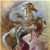 Image 2 : Lena Sotskova, "Free Spirit" Hand Signed, Artist Embellished Limited Edition Giclee on Canvas with C