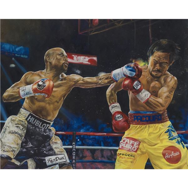 Turchinsky Dimitry- Mixed Media  Mayweather Vs Pacquiao 