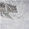 Image 2 : Larry Fanning (1938-2014), "Edge of Winter (Gray Wolves)" Limited Edition on Canvas, AP Numbered and