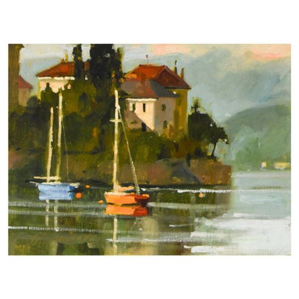 Marilyn Simandle, "Varenna" Limited Edition on Canvas, Numbered and Hand Signed with Letter of Authe