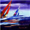 Image 2 : Natalia Sinkovsky, Hand Signed Original Acrylic Painting on Canvas with Letter Authenticity.