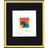 Image 2 : Peter Max- Original Lithograph "THE GREAT WAVE with Doves (Mini)"