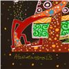 Image 2 : Raphael Abecassis, "Adam and Eve III" Original Mixed Media, Hand Signed with Letter of Authenticity