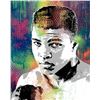 Image 1 : Shlomi J- Original one of a kind mixed media on canvas with glass glitter "Ali"