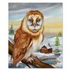 Image 1 : Martin Katon, "Barn Owl, Back Home" Original Oil Painting on Canvas, Hand Signed with Letter of Auth