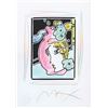 Image 2 : Peter Max- Original Mixed Media with Watercolor and Color Pencil "Profile With Vase"
