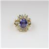 Image 2 : Extraordinary Tanzanite and Diamond Ring
