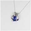 Image 3 : Fantastic Tanzanite and Diamond Pendant