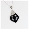 Image 1 : Fabulous Black Onyx and Diamond Pendant