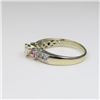 Image 3 : Diamond and Pink Sapphire Ring
