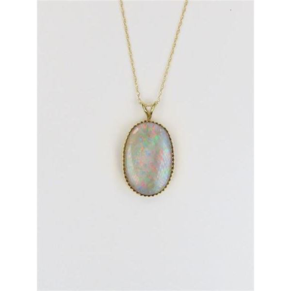 Luminous Australian Opal Pendant