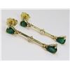 Image 1 : High Quality Emerald and Diamond Earrings