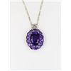 Image 1 : Genuine Amethyst Sterling Silver Pendant