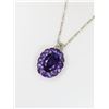 Image 2 : Genuine Amethyst Sterling Silver Pendant