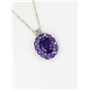 Image 3 : Genuine Amethyst Sterling Silver Pendant