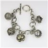 Image 1 : Chic BOHO Sterling Silver Charm Bracelet