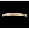 Image 1 : 0.95 ctw Diamond Bangle Bracelet - 14KT Rose and White Gold